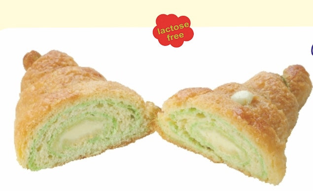 10 Cornetti Surgelati Double Green gusto cioccolato bianco senza Glutine, Free Gluteen e senza lattosio - 10 Pezzi