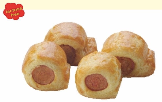 10 confezioni di Rustico a Sfoglia con Wurstel senza glutine e senza lattosio, prodotto surgelato, Gluteen free - ingrosso