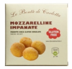 20 confezioni di Mozzarelline Impanate senza glutine prodotto Surgelato