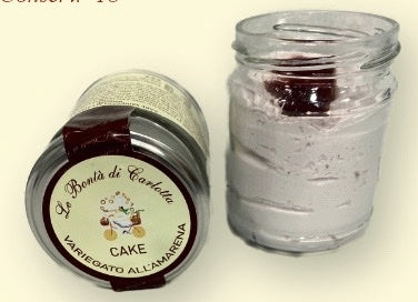 9 Vasetti Cake Variegato all' Amarena senza glutine e senza lattosio, prodotto surgelato - ingrosso