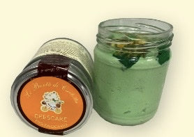 9 Vasetti Cheesecake al Pistacchio senza glutine e senza lattosio, prodotto surgelato - ingrosso
